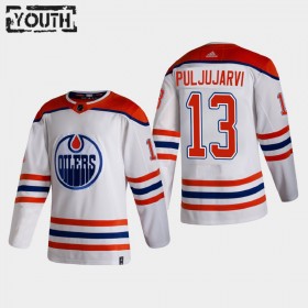 Edmonton Oilers Jesse Puljujarvi 13 2020-21 Reverse Retro Authentic Shirt - Kinderen